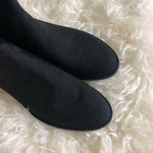 Stuart Weitzman 5050 Black Pindot Nappa